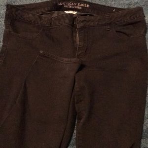 Black American Eagle Super Stretch Skinny Jeans